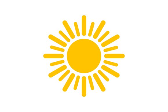 Download Shape of Yellow Sun. Vector Illustration - Vector Collection