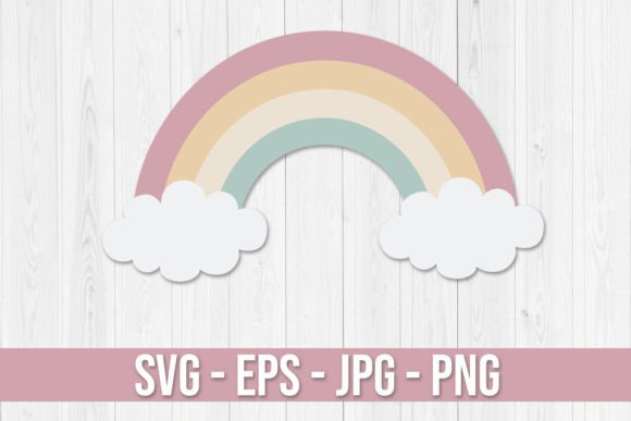 Download Pastel Rainbow Clipart Svg Vector - Vector Collection