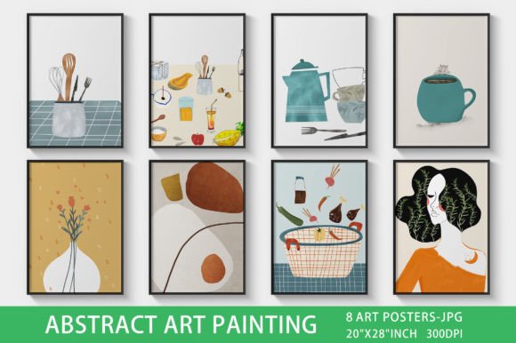 Download Dining Room Abstract Art Prints, Wall Ar - Premium Resources