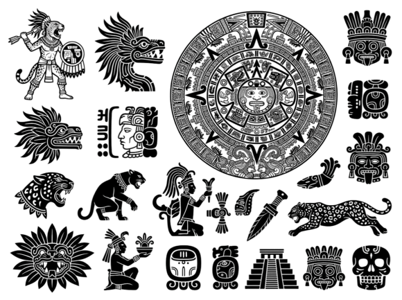 Download Aztec Mayan Icon Clipart Vector Art - Vector Collection