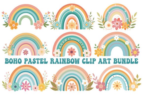 Download Boho Rainbow Design Art Vector - Vector Collection