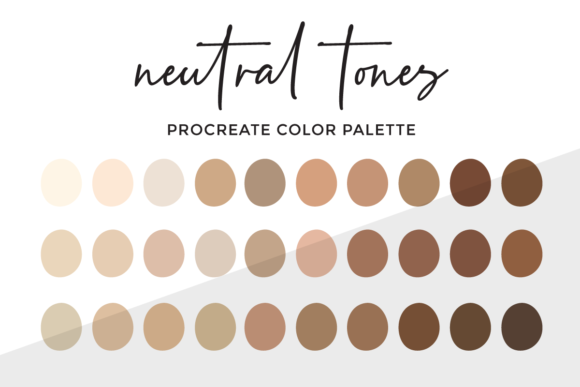Download Neutral Tones Procreate Color Palette - Neutral Collection