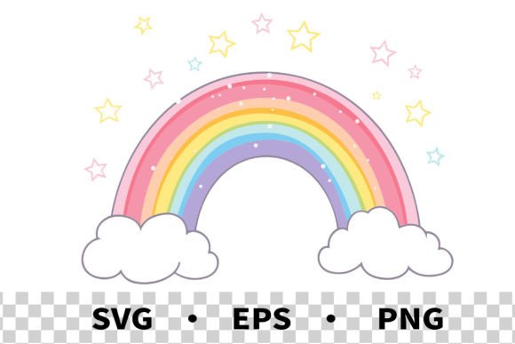 Download SVG Pastel Rainbow Clipart Vector - Vector Collection