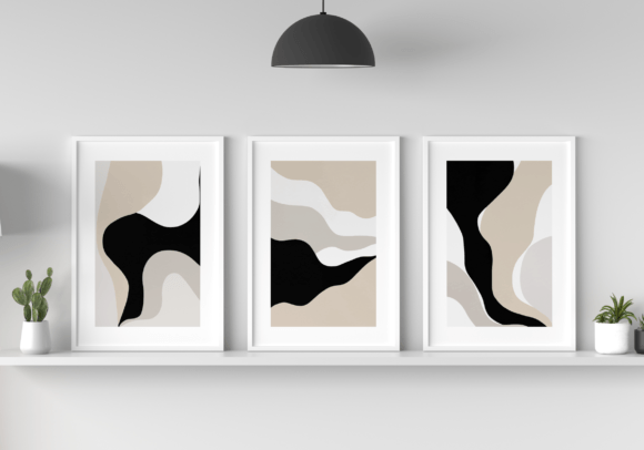 Download Set of 3 Geometric Scandinavian Art - Geometric Collection