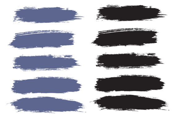 Download Paint Ink Vector Brush Stroke Set - Vector Collection